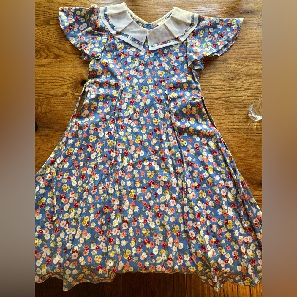 Vintage Ruth Of Carolina Floral Girls Dress- Size 7